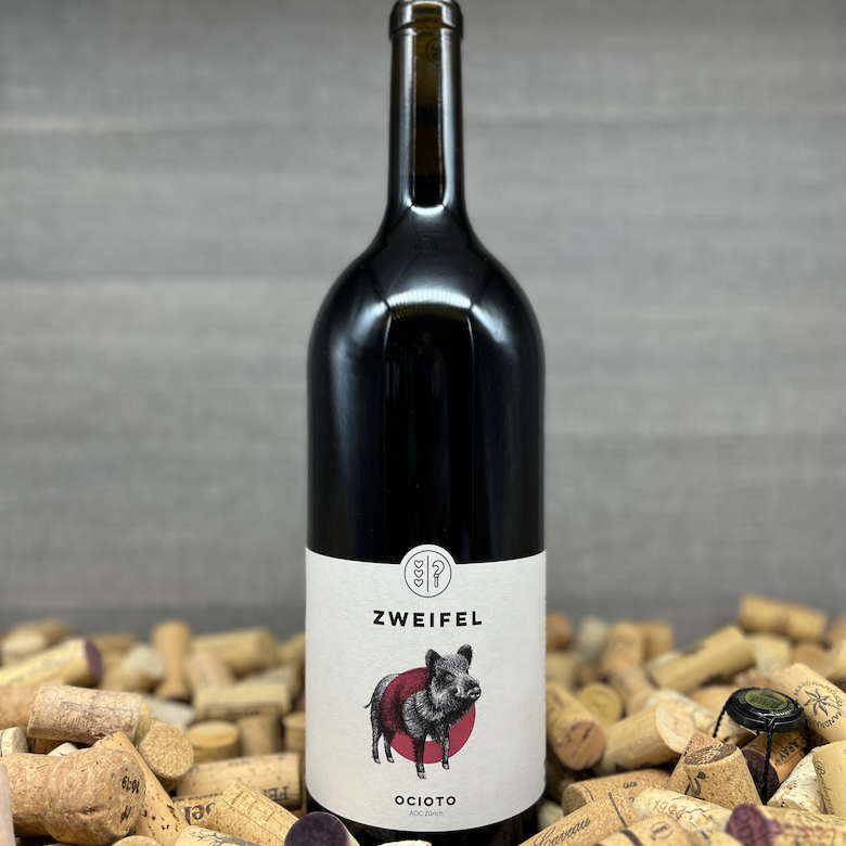 Ocioto Zweifel Magnum, Zweifel Weine 1898, Bester Zürcher Rotwein, Rotwein Schweiz Geheimtipp, Wein Wildschwein