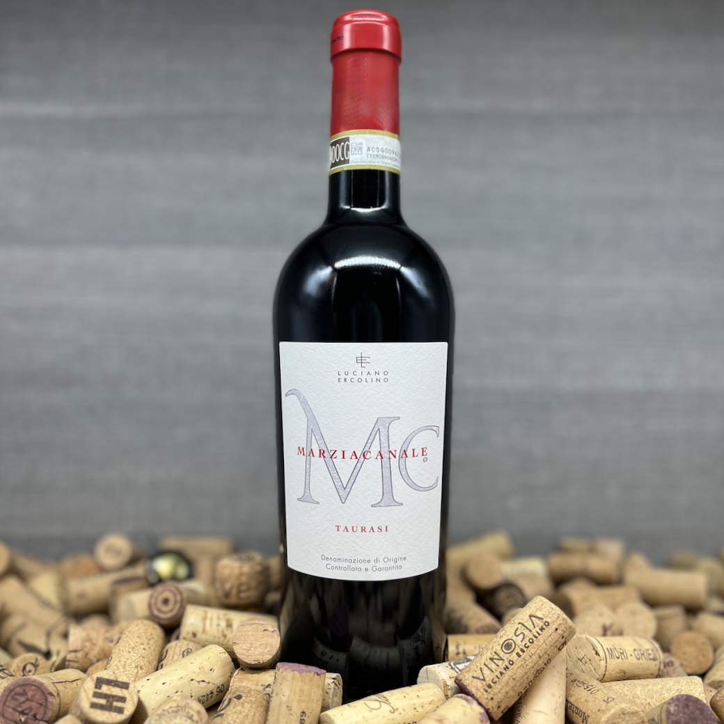 Marziacanale Taurasi, Vinosia Luciano Ercolino, Italienischer Kultwein, Wein für Geschenkkorb, Wein für Weihnachtsessen