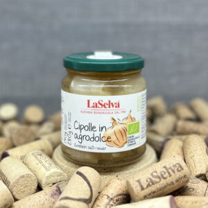 Cipolle agrodolce LaSelva, Bioagricola La Selva, Bio Feinkost Toskana Italien, eingelegte eingemachte Zwiebeln, Zwiebeln Apero Raclette