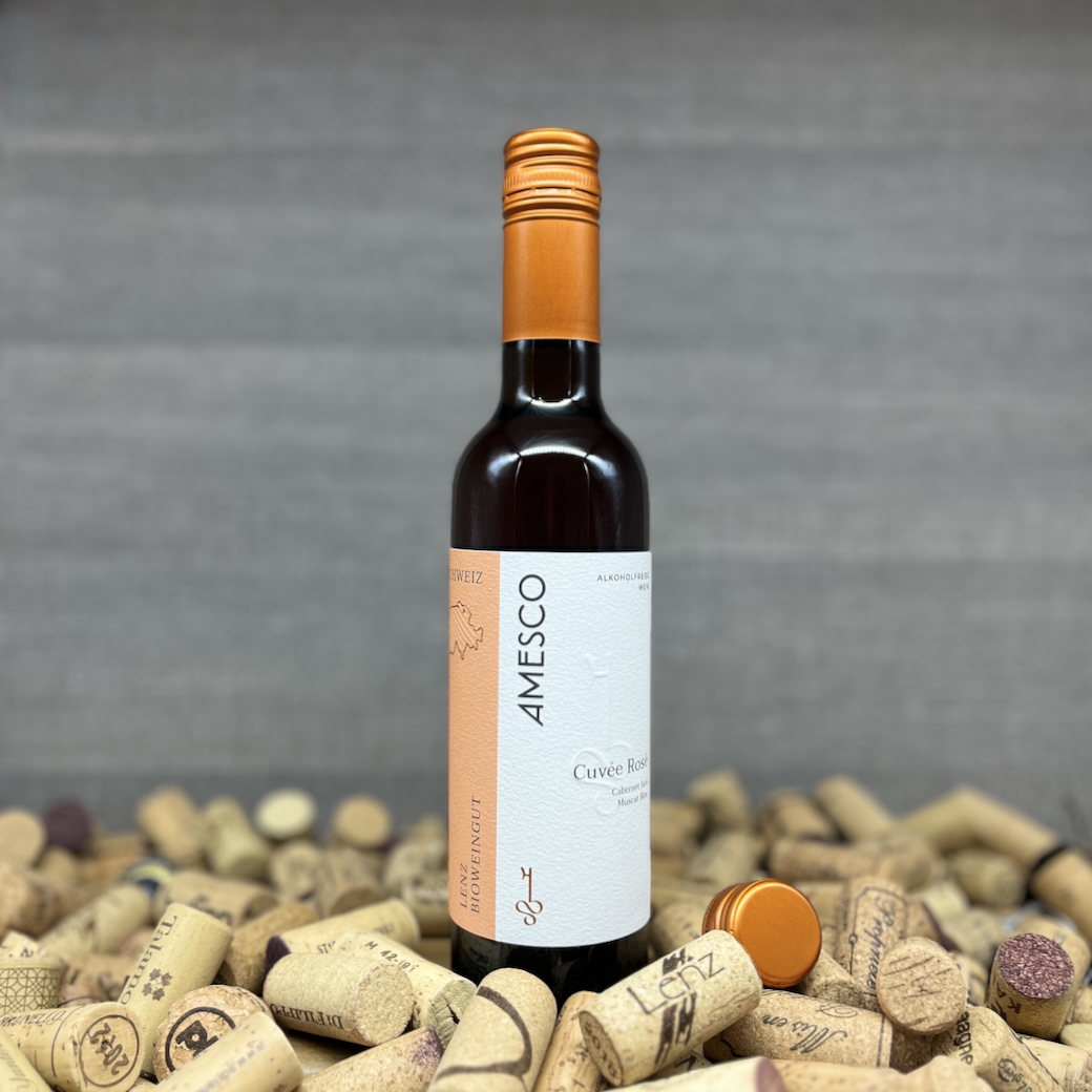 Cuvée Rosé alkoholfrei, Bioweingut Lenz, Amesco, Alkoholfreier Wein, Wein ohne Alkohol