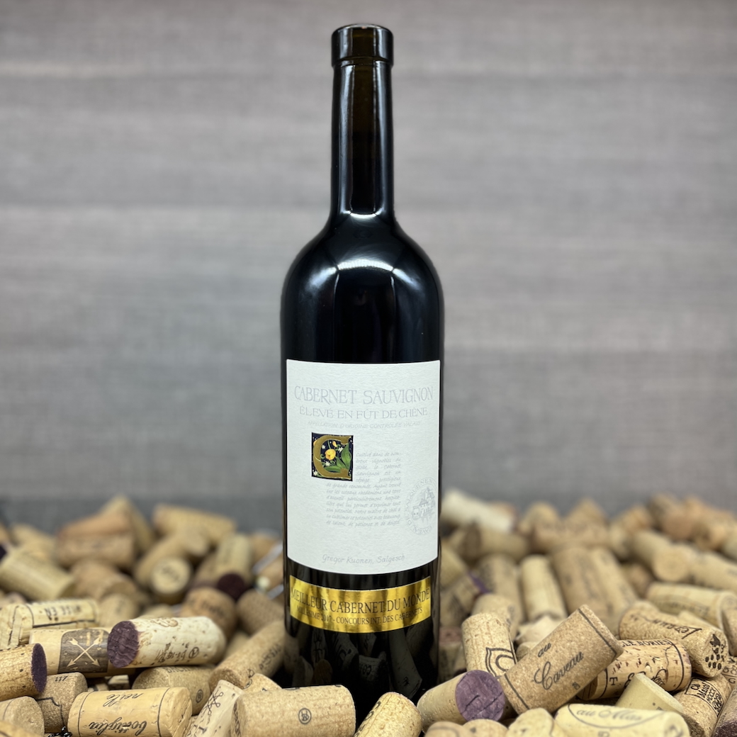Cabernet Sauvignon Grandmaître Gregor Kuonen Salgesch Eleve Fut de Chene Bester Cabernet der Welt Meilleur Cabernet du Monde