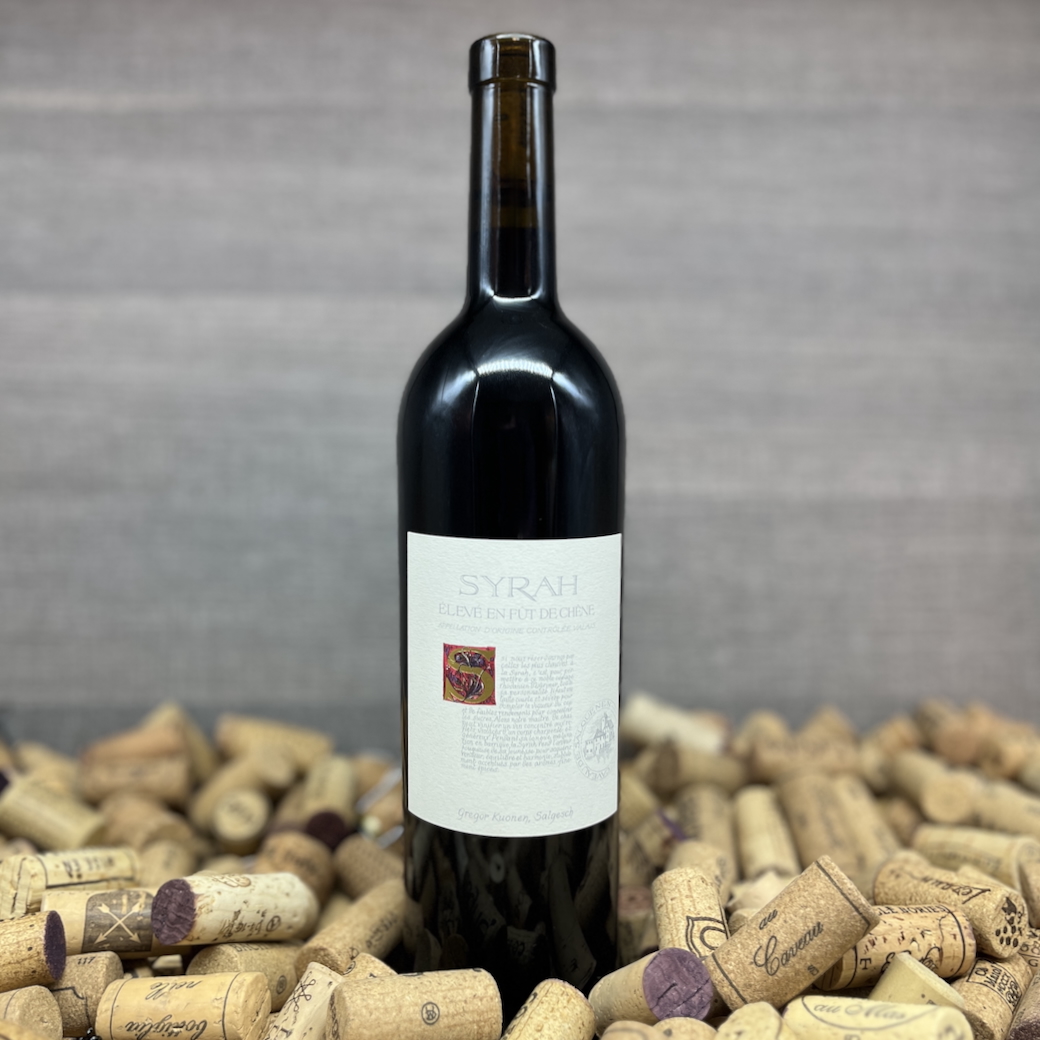 Syrah Grandmaître Gregor Kuonen Salgesch Eleve Fut de Chene welcher Wein zu Fleisch kräftiger Rotwein Wallis