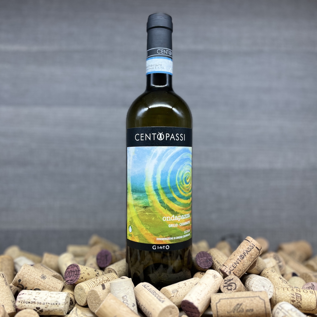 Ondapazza Centopassi, Giato Bianco Centopassi, Libera Terra, Weisswein Sizilien Bio, Wein fair nachhaltig sozial, Wein Sozialprojekte