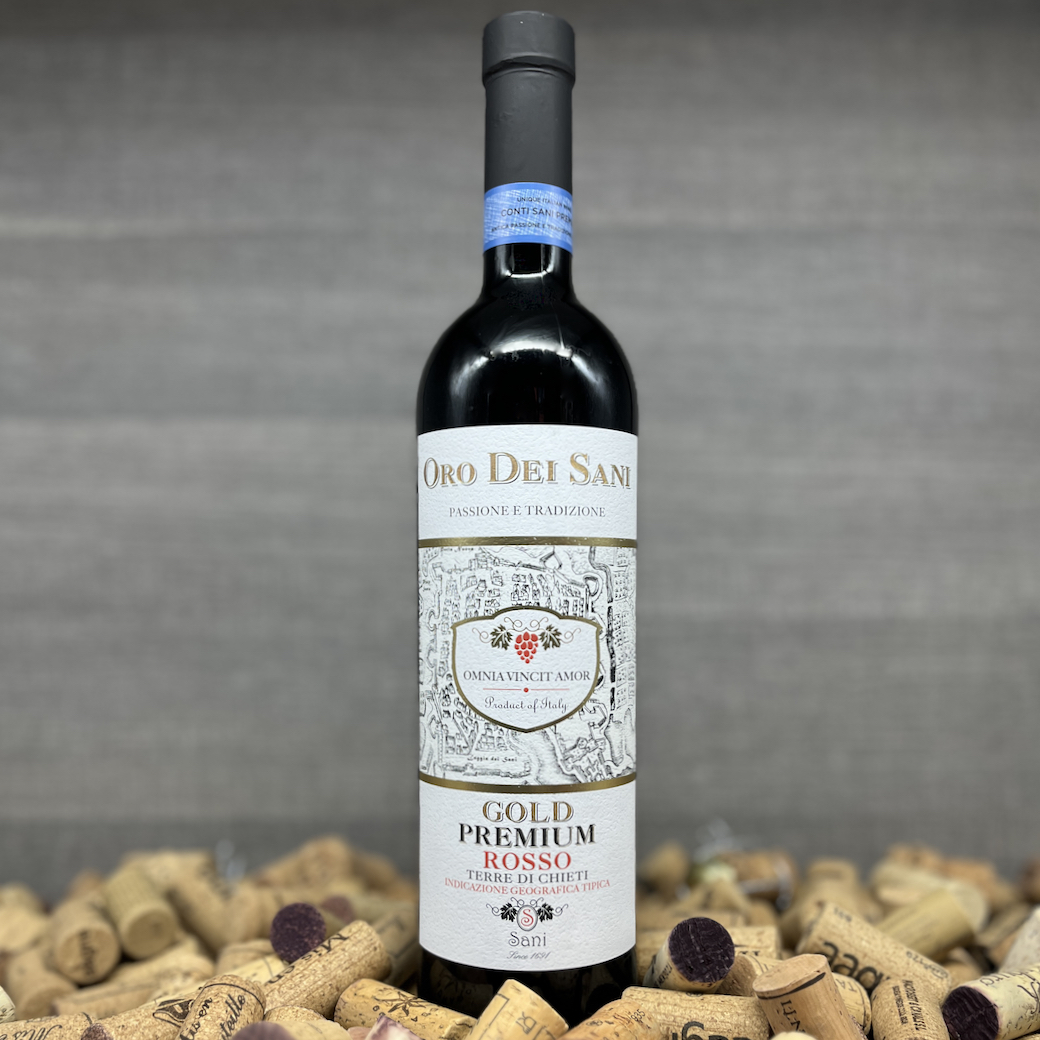 Oro dei Sani Gold, Loggia dei Sani, Gold Premium Rosso, Wein zu Pasta und Pizza, Rotwein Marken